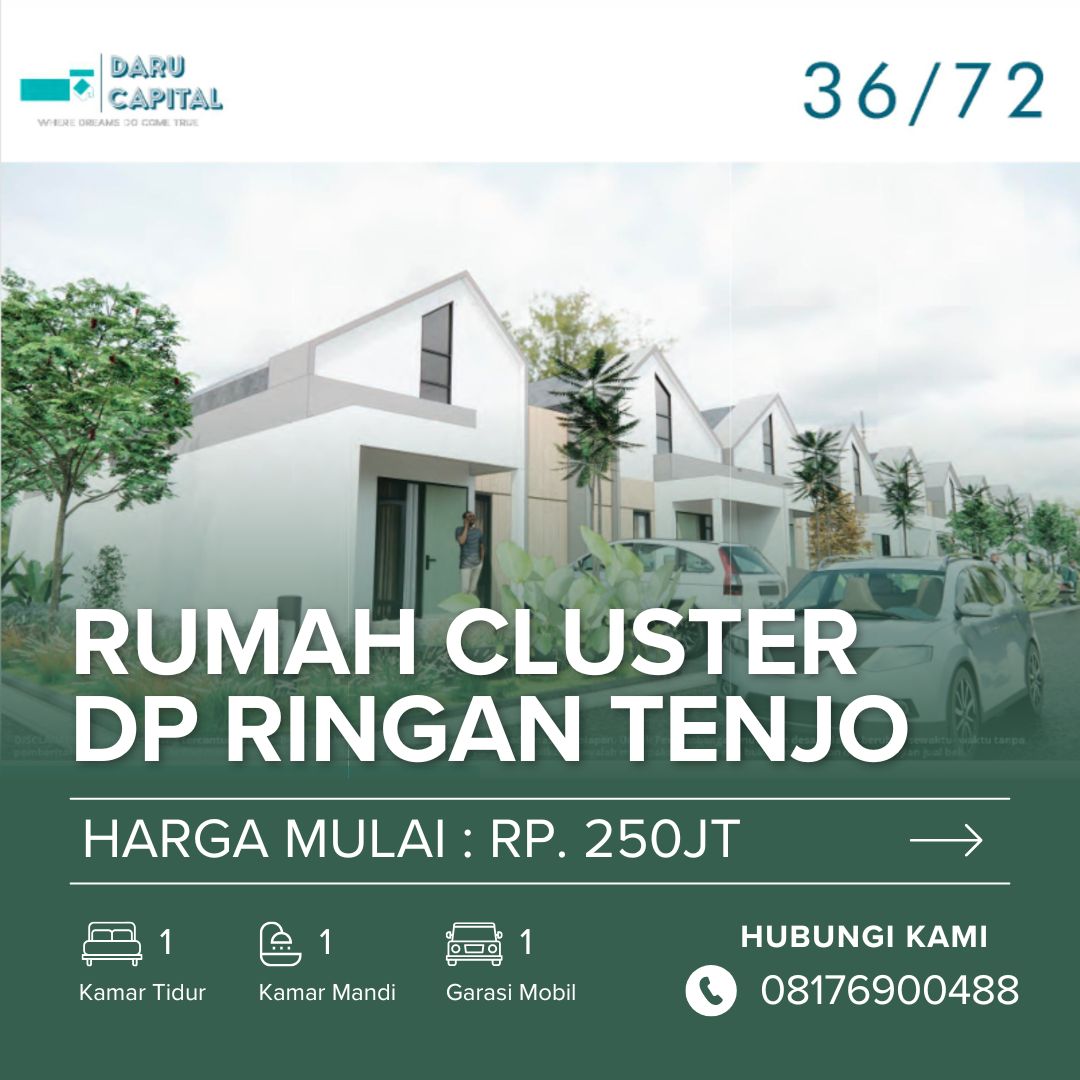 Rumah Cluster DP Ringan Tenjo