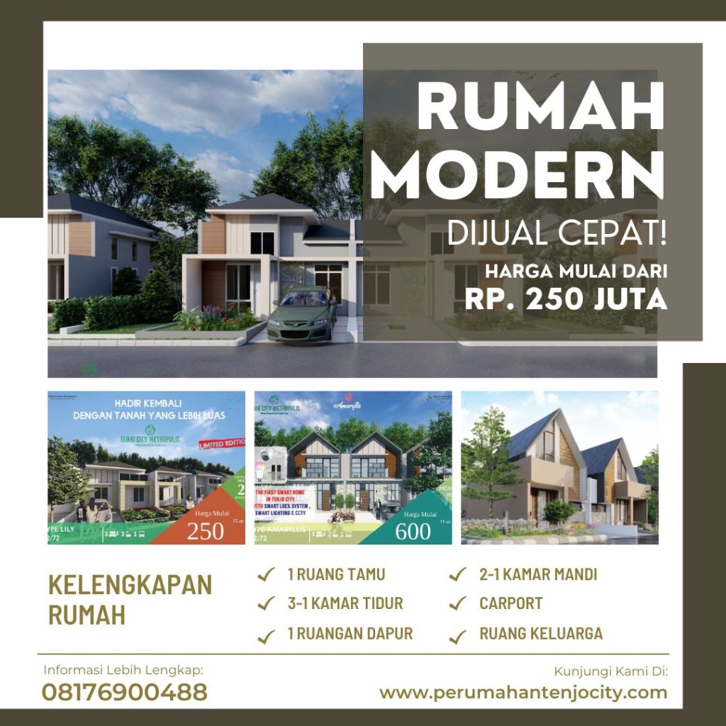 Rumah Cluster Fasilitas Lengkap Tenjo