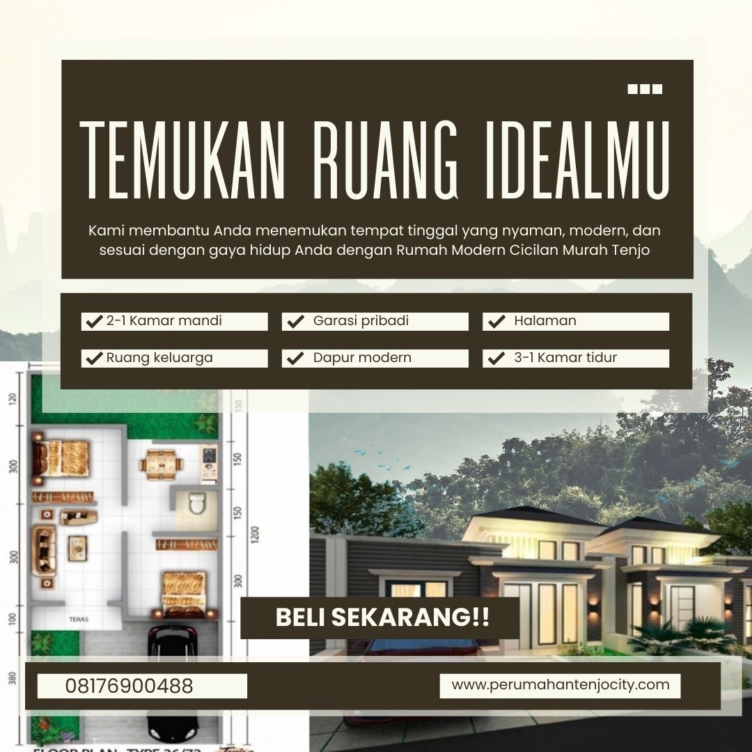 Rumah Modern Cicilan Murah Tenjo